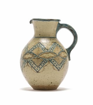 Artwork by Euriel Damane, Jug with incised pattern and decoration, Made of stoneware