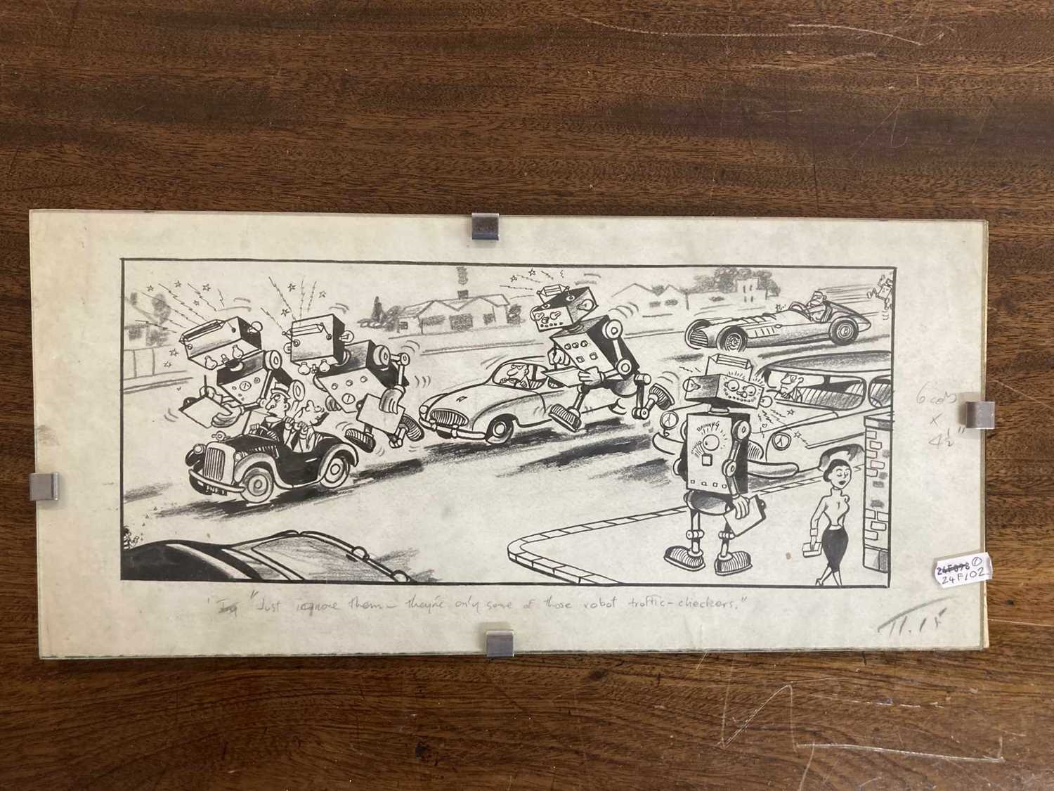 Paul Rigby | Pair of cartoon sketches (Circa 20th Century) | MutualArt