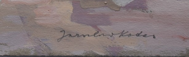 Artwork by Jaroslav Kotas, Motiv z Vlašimi, Made of tempera