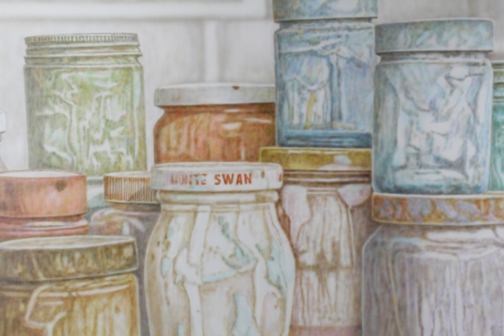 Artwork by Wayne Timm, White Swan, Made of acrylic on canvas