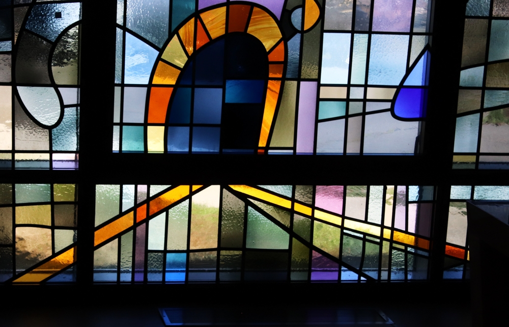 Viggo F. E. Rambusch | Large Leaded Glass Window Signed Rambusch (1920 ...