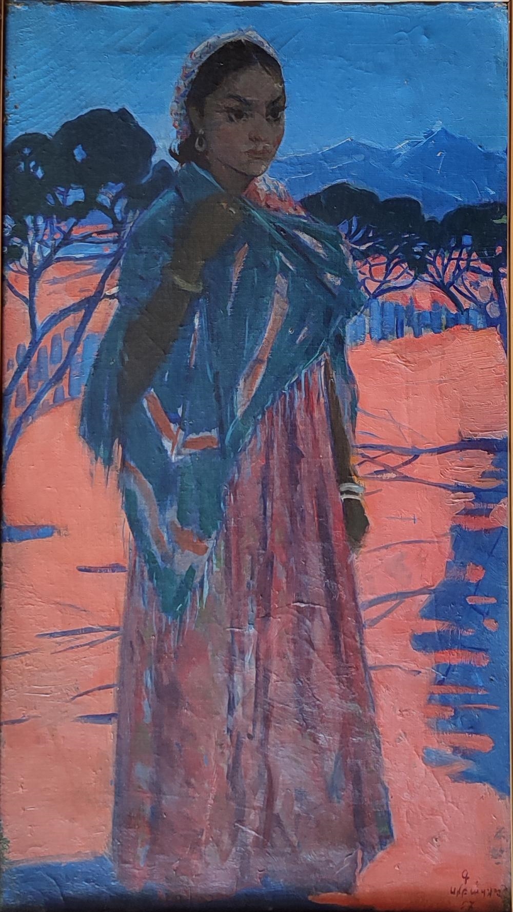 Artwork by Garik Smbatyan, " Kurdish girl", Made of oil on canvas