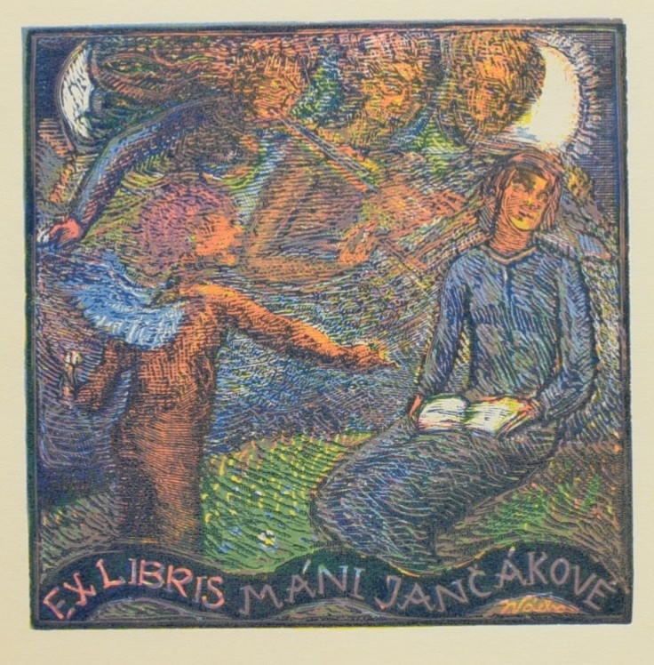 Josef Váchal | Čtenářka s andělem | MutualArt