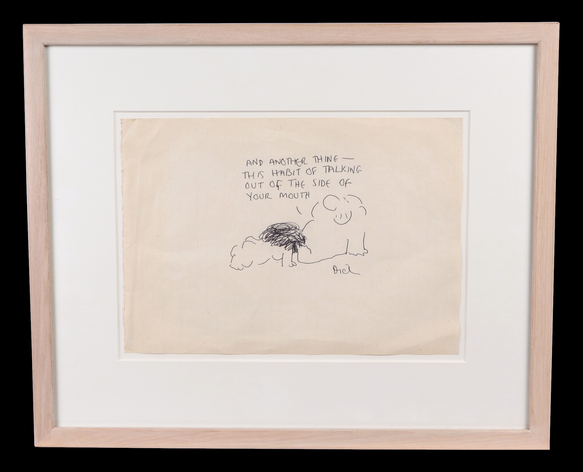 Frank Dickens | two risqué cartoons drawn on paper | MutualArt