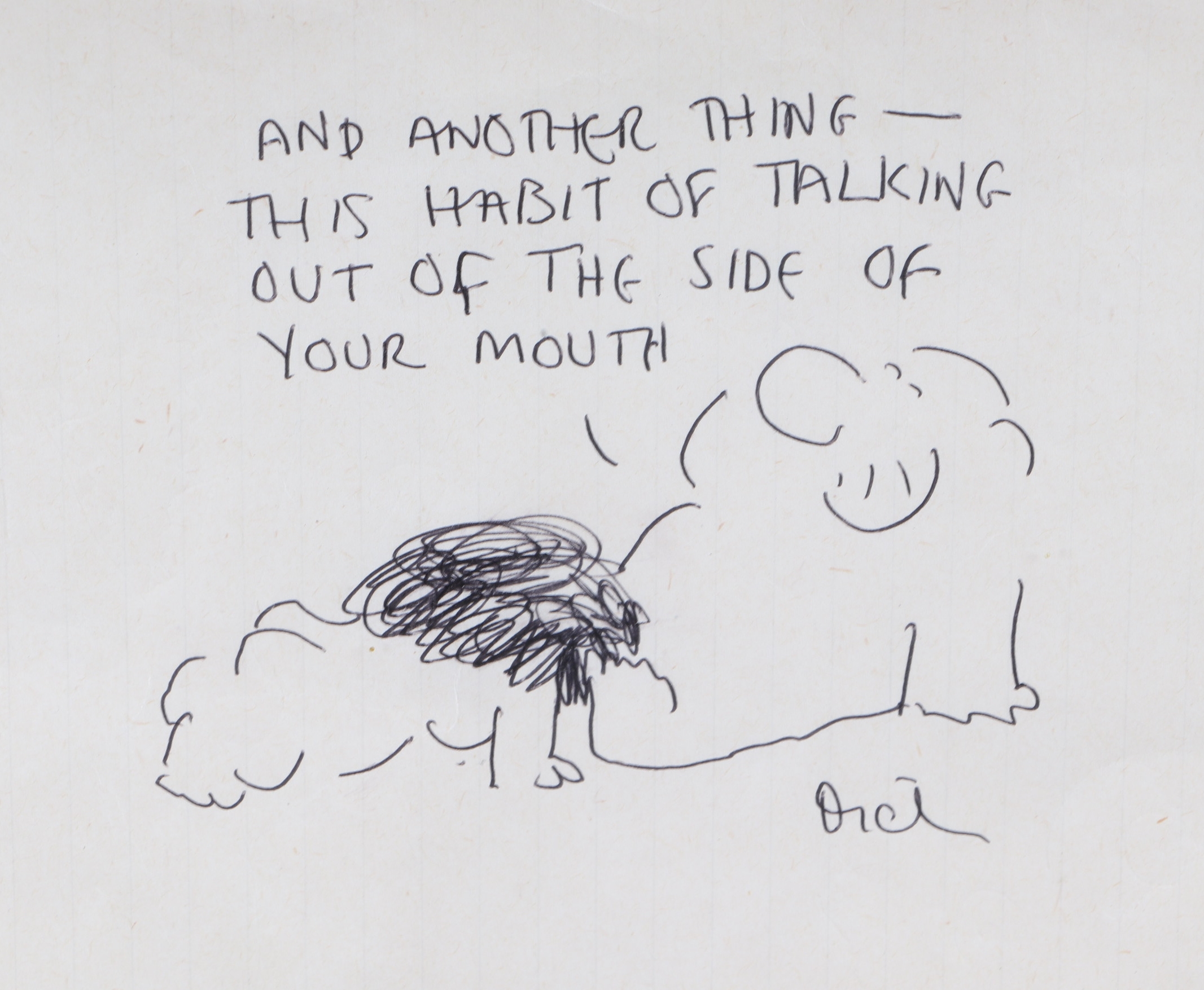 Frank Dickens | two risqué cartoons drawn on paper | MutualArt