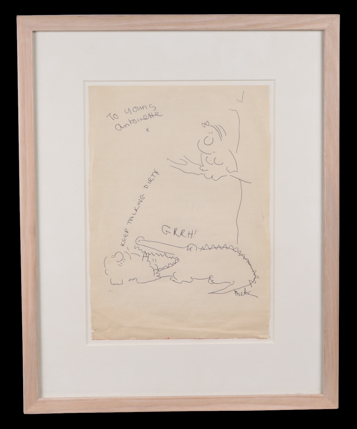 Frank Dickens | two risqué cartoons drawn on paper | MutualArt