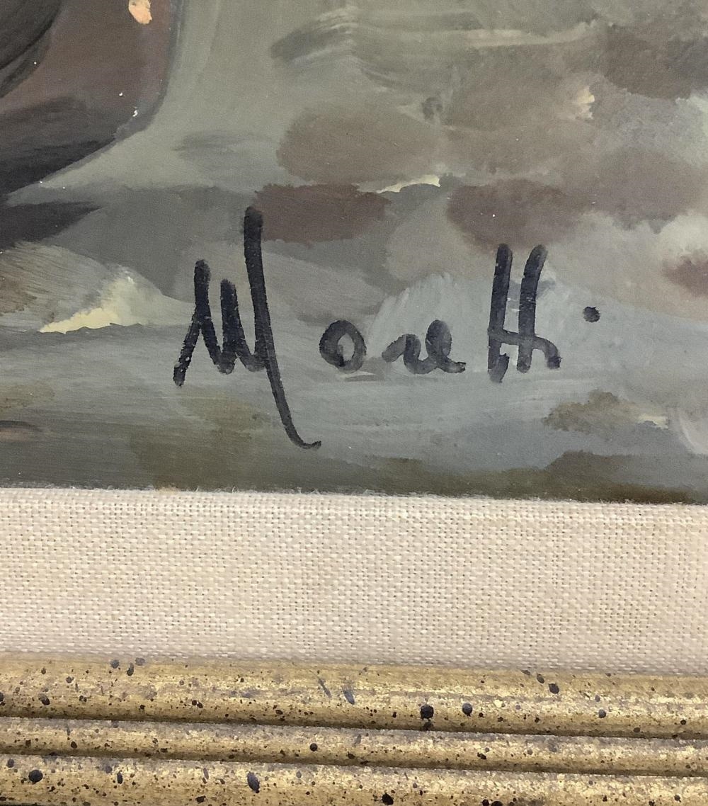 M. Moretti | Moretti Signed Seascape Oil On Canvas | MutualArt