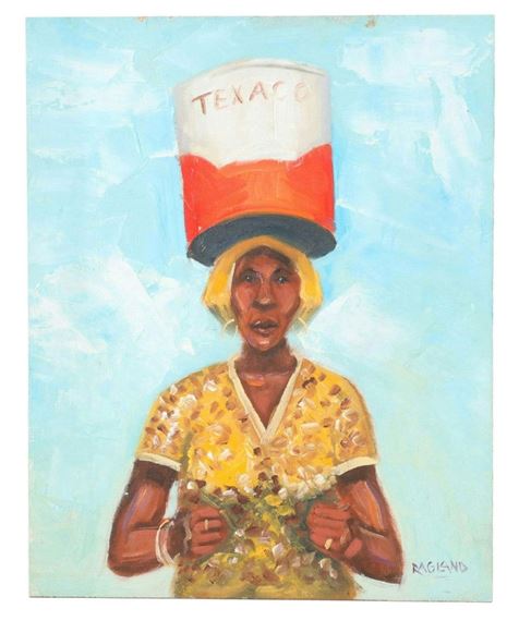Bob Ragland | Texaco Woman- Oil on Masonite by Bob Ragland (American ...
