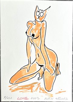 Alain SECHAS &quot;LOVE&quot; - Alain Séchas