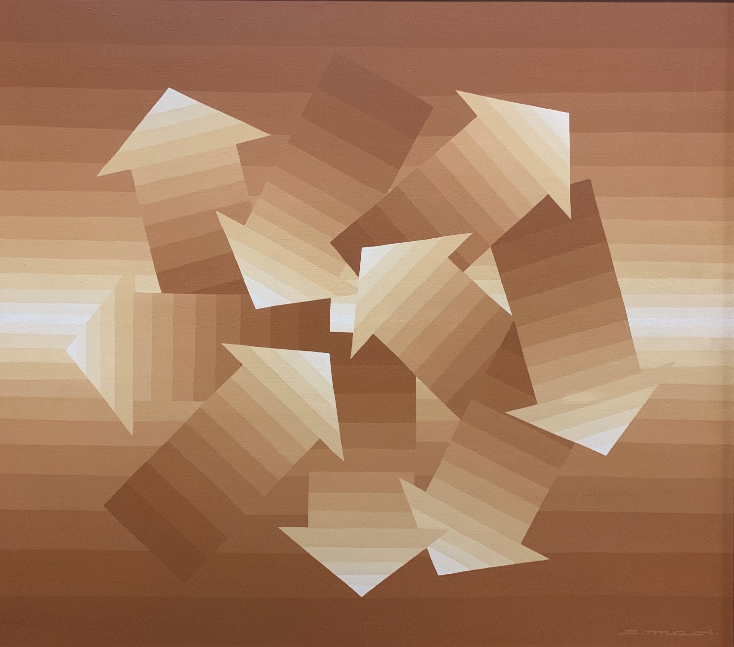 Artwork by Diego Masi, Flechas, Made of acrylic on canvas