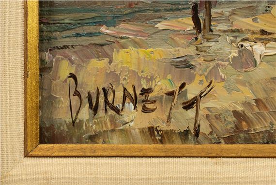 Caroline Burnett | Caroline Burnett Paris Street Scene Oil on