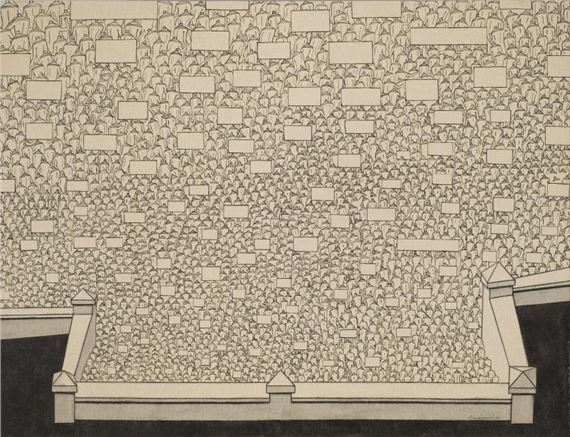 March without perspective by René Francisco, 2004