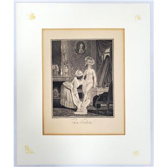 Erotic Etching After L - L. Bonnet