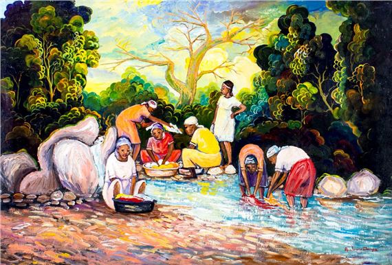 Ambroise Domes (Haiti,20/21C) oil painting by Ambroise Domes