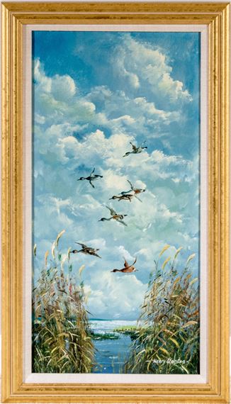 Ducks In Flight by Henry Stanton