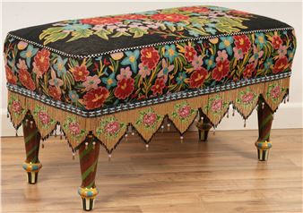 MacKenzie Childs Bloomsbury 3' Bench - Mackenzie Childs