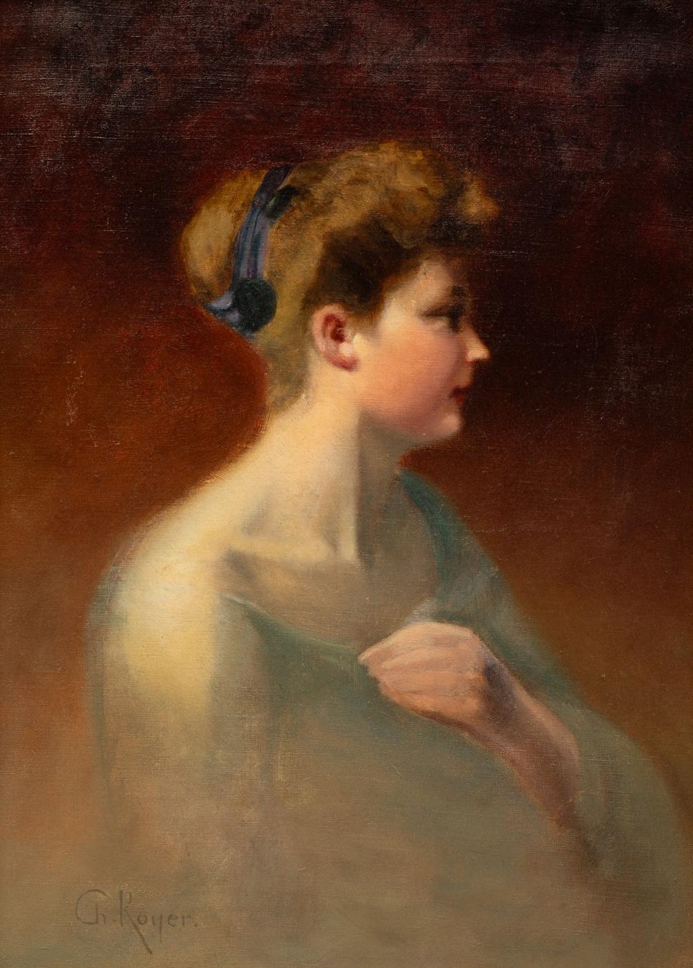Charles Royer | PORTRAIT PAINTING OF A WOMAN (Late 19th Century ...