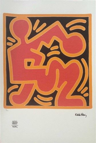 Keith Haring、No.90、希少画集画、新品額装付、状態良好 Keith Haring、Silence=Death、希少画集画、新品額装付 - メルカリ