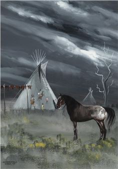 Untitled (Before a Storm), 1969 - Bobby Hill "White Buffalo"