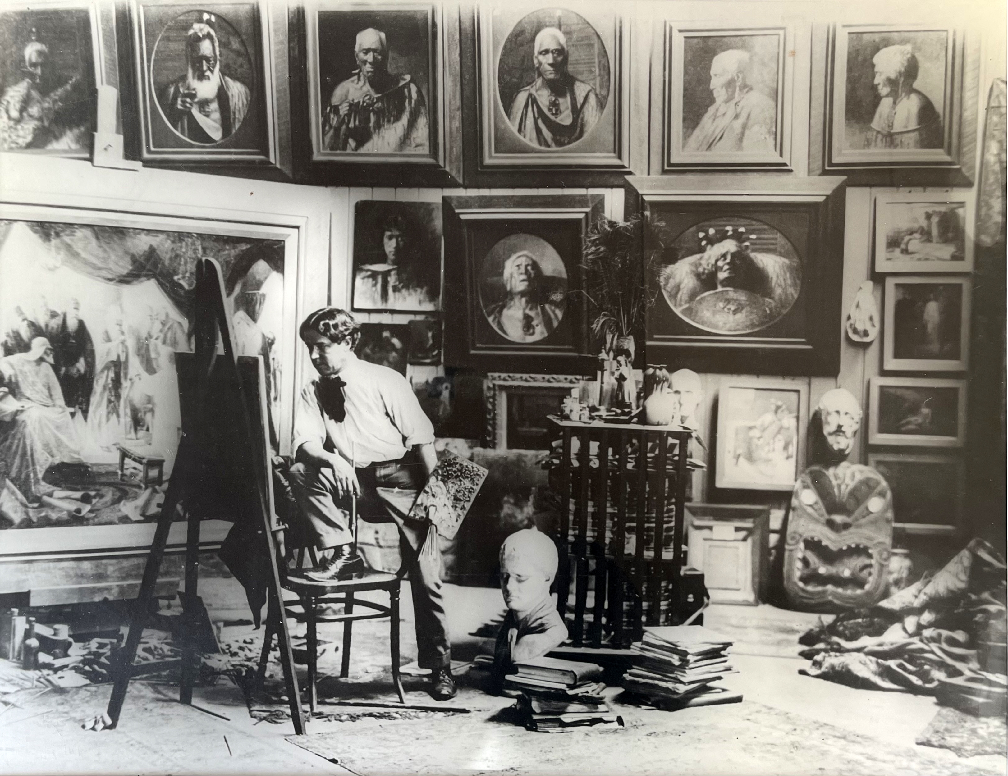 Rupert Farnall | Goldie in his Studio | MutualArt
