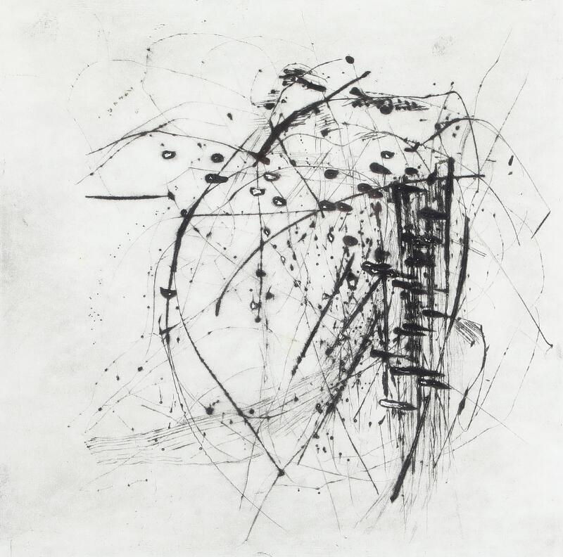 Artwork by Poul Skov Sørensen, Portræt, Made of Etching