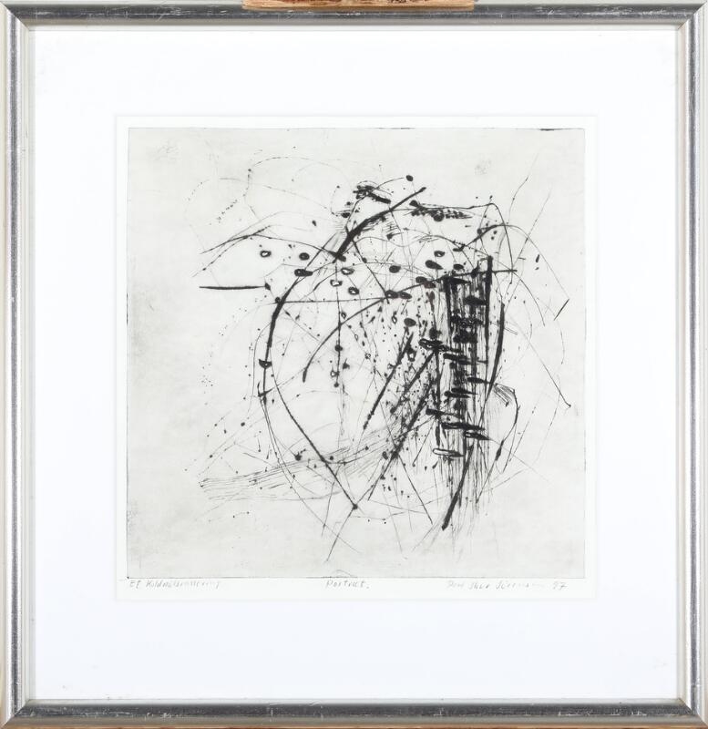 Artwork by Poul Skov Sørensen, Portræt, Made of Etching