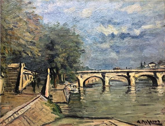 Alceu Ribeiro | Alceu Ribeiro Puente de Paris Óleo sobre tela Firmado ...