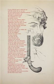 BURNETT Virgil Lithograph signed lower right - Virgil Burnett