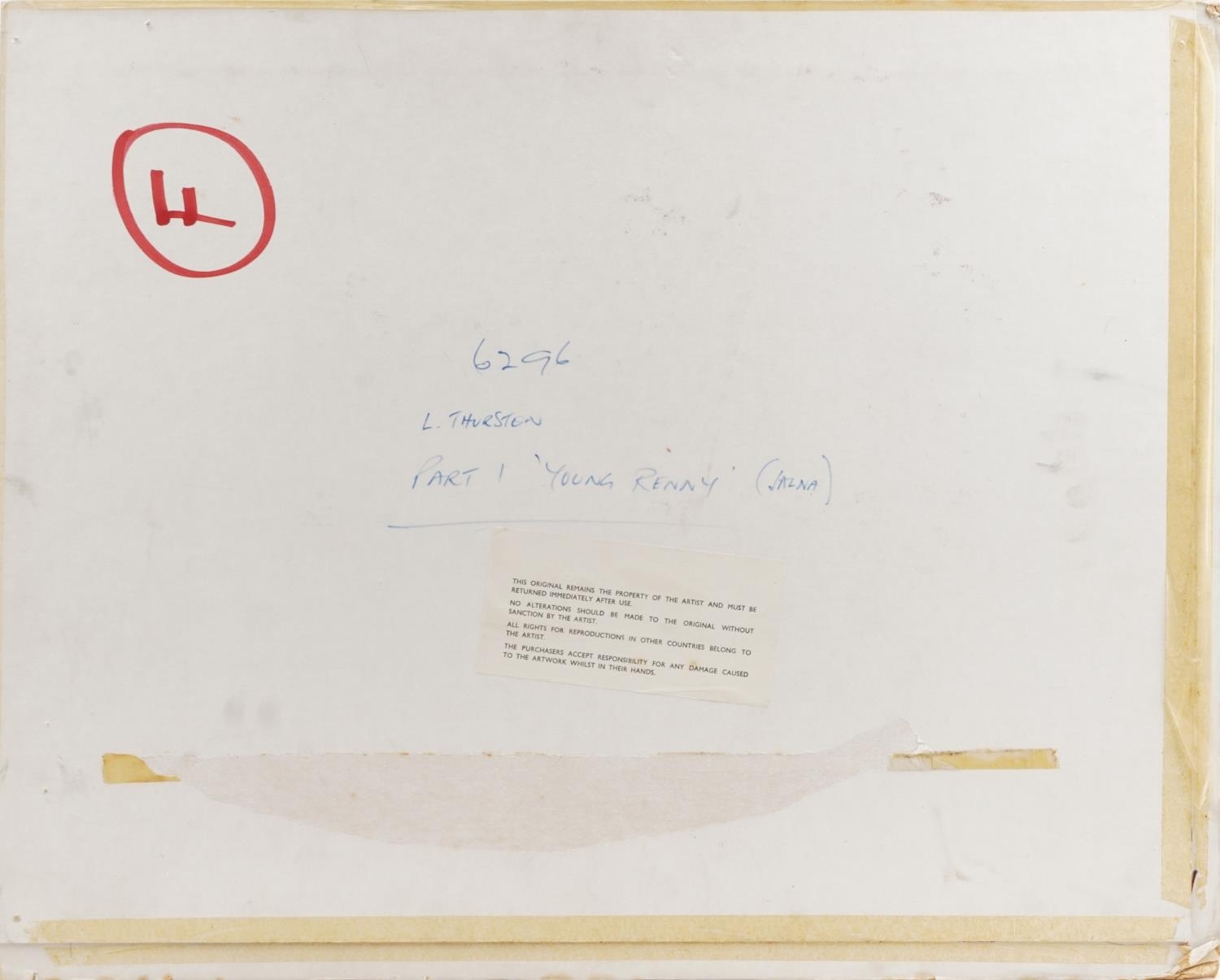 Len Thurston | Young Renny and Eight People in snow | MutualArt