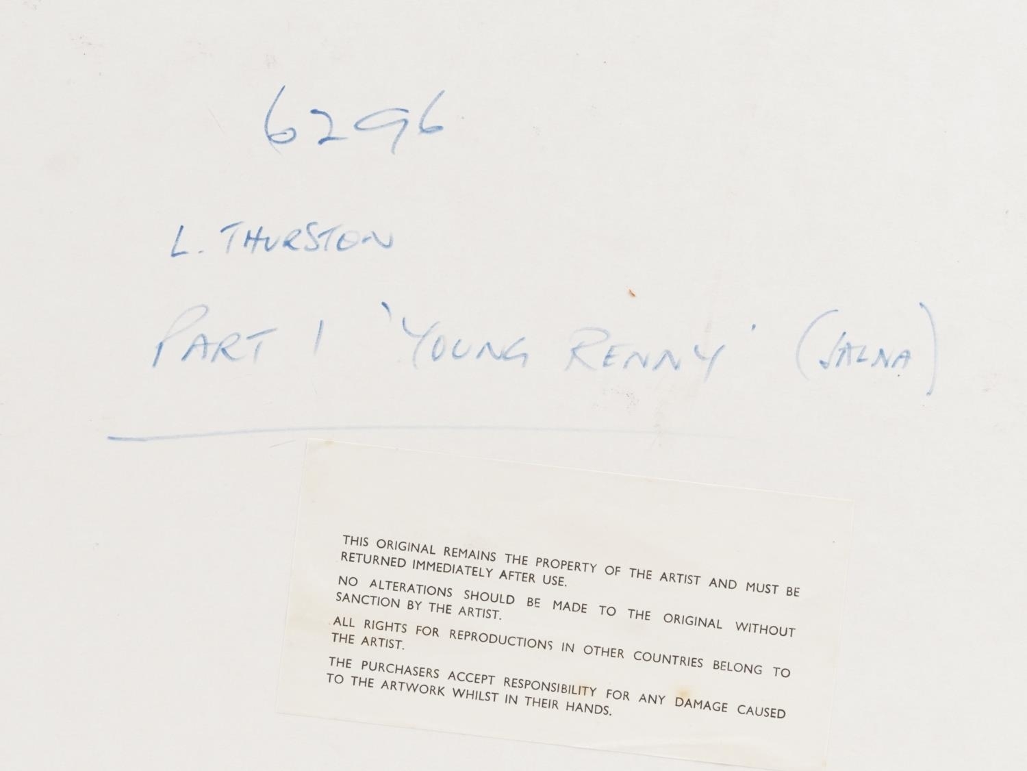 Len Thurston | Young Renny and Eight People in snow | MutualArt