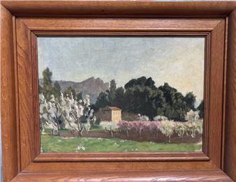 André NOUFFLARD (1885-1968) Landscape with trees in bloom Oil on canvas Signed, titled and stamped by the studio on the back 33 x 46 cm Framed - Andre Noufflard