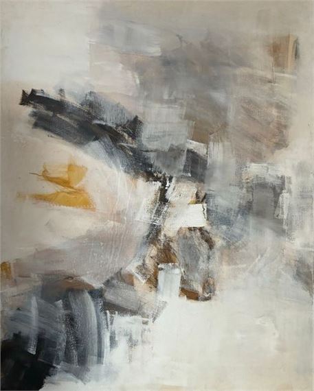 Alain GROSAJT (1943) Composition, 1974 Acrylic on canvas, signed and dated on reverse 130 x 162 cm by Alain Grosajt, 1943