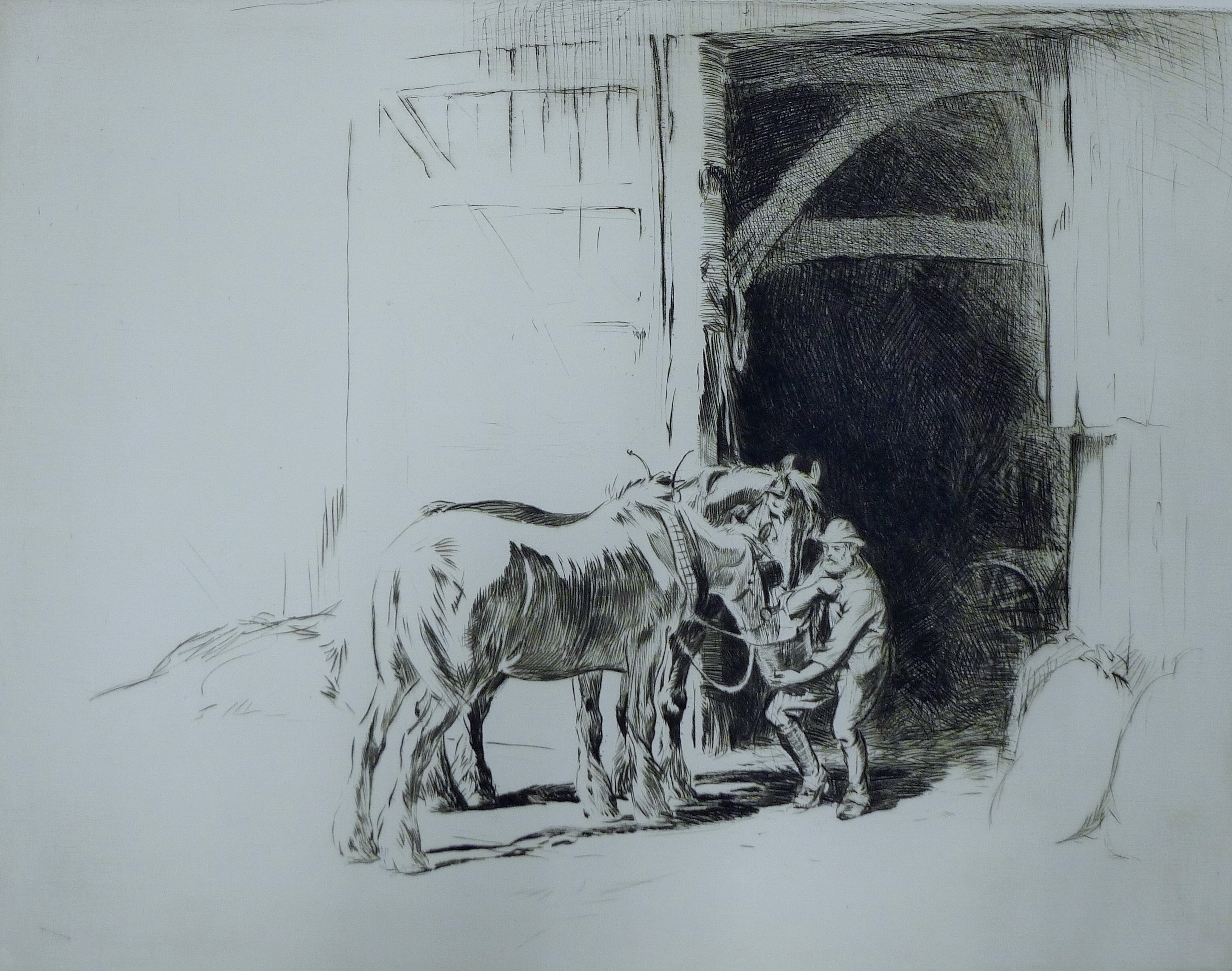 George Soper | SOPER, GEORGE (1870-1942) British, Feeding the Horses ...