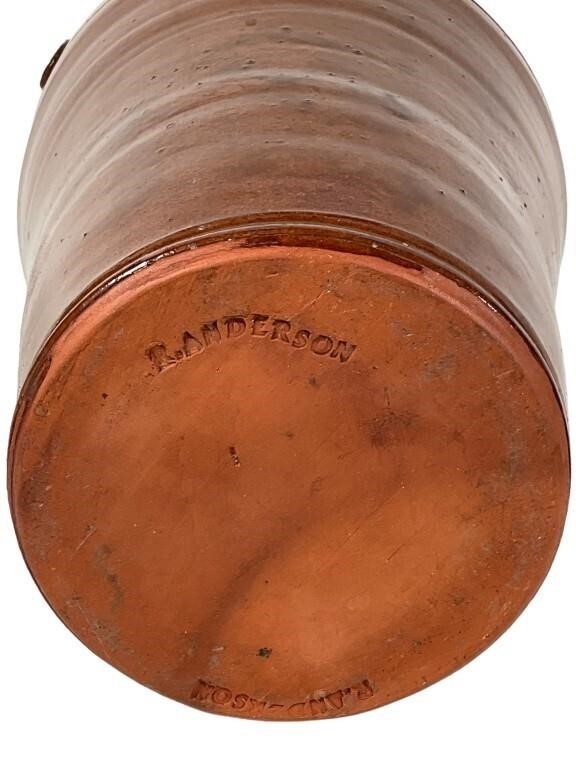 R. Anderson | R. Anderson Birds Pottery Vase | MutualArt