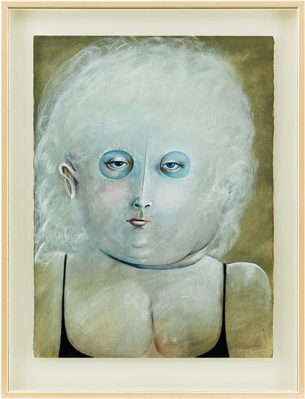 Komposition med kvinna