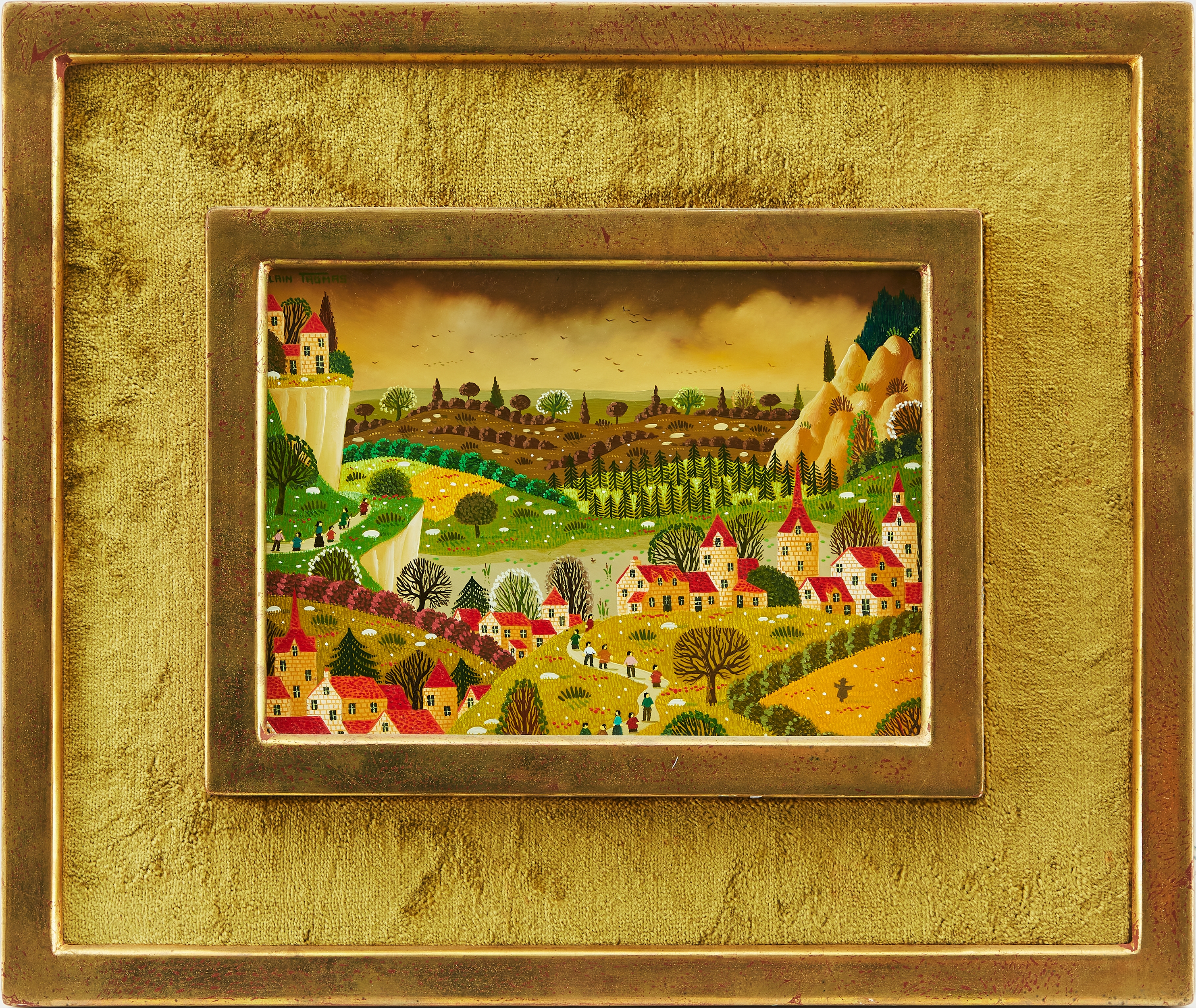 Artwork by Alain Thomas, Paysage, Made of oil on panel