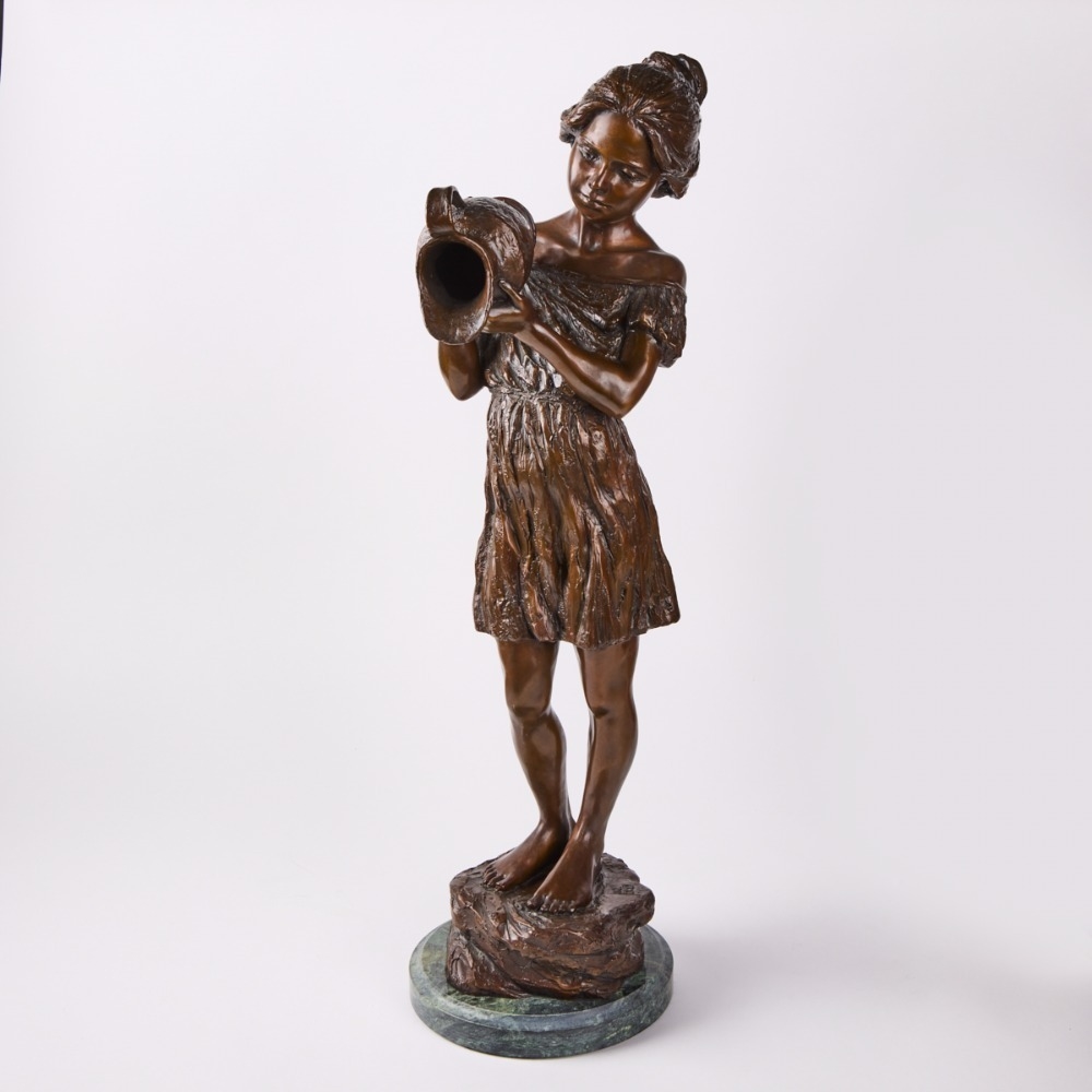 Karl Jensen | A Karl Jensen Bronze Figure of a Girl | MutualArt