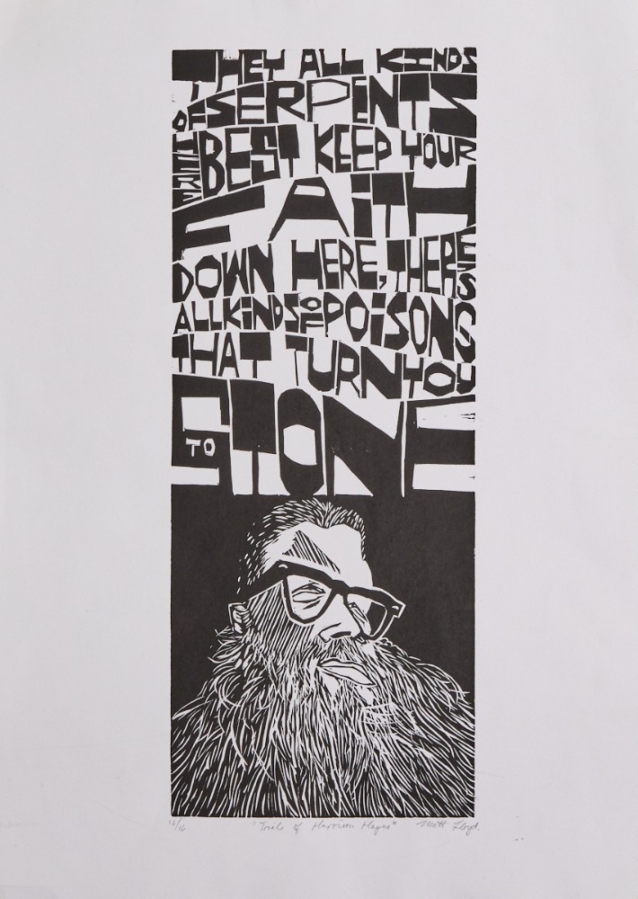 Artwork by Matt Lloyd, Trials of Morrison Mayer, Made of Print