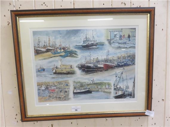 Scenes of North East Fishing by J. Sutherland