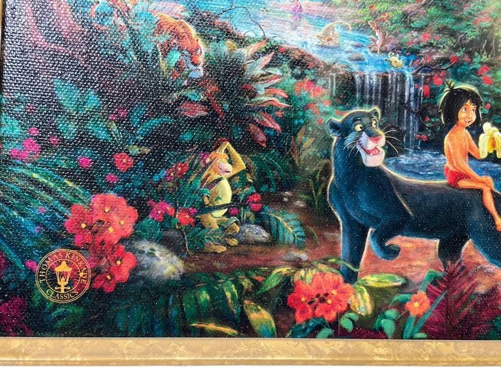 Thomas Kinkade Thomas Kinkade The Jungle Book Print on canvas