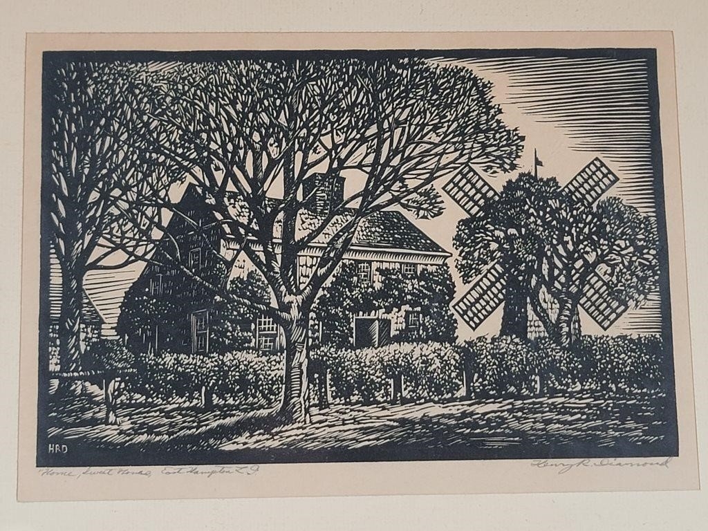 Henry R. Diamond | Henry R. Diamond Wood Engraving Print | MutualArt