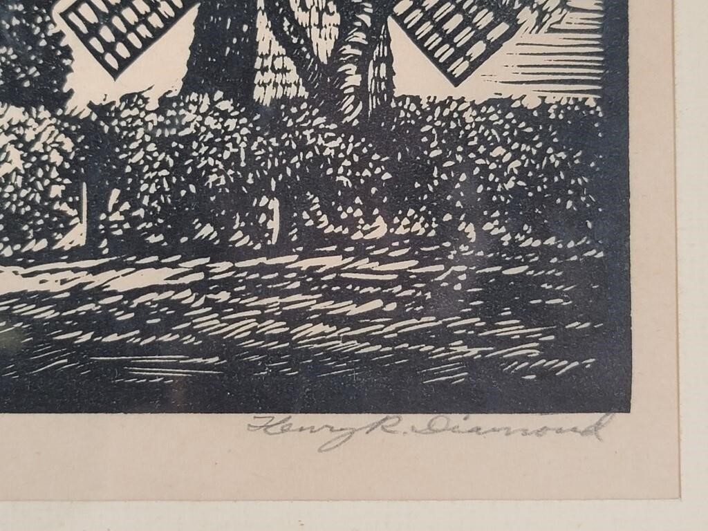 Henry R. Diamond | Henry R. Diamond Wood Engraving Print | MutualArt