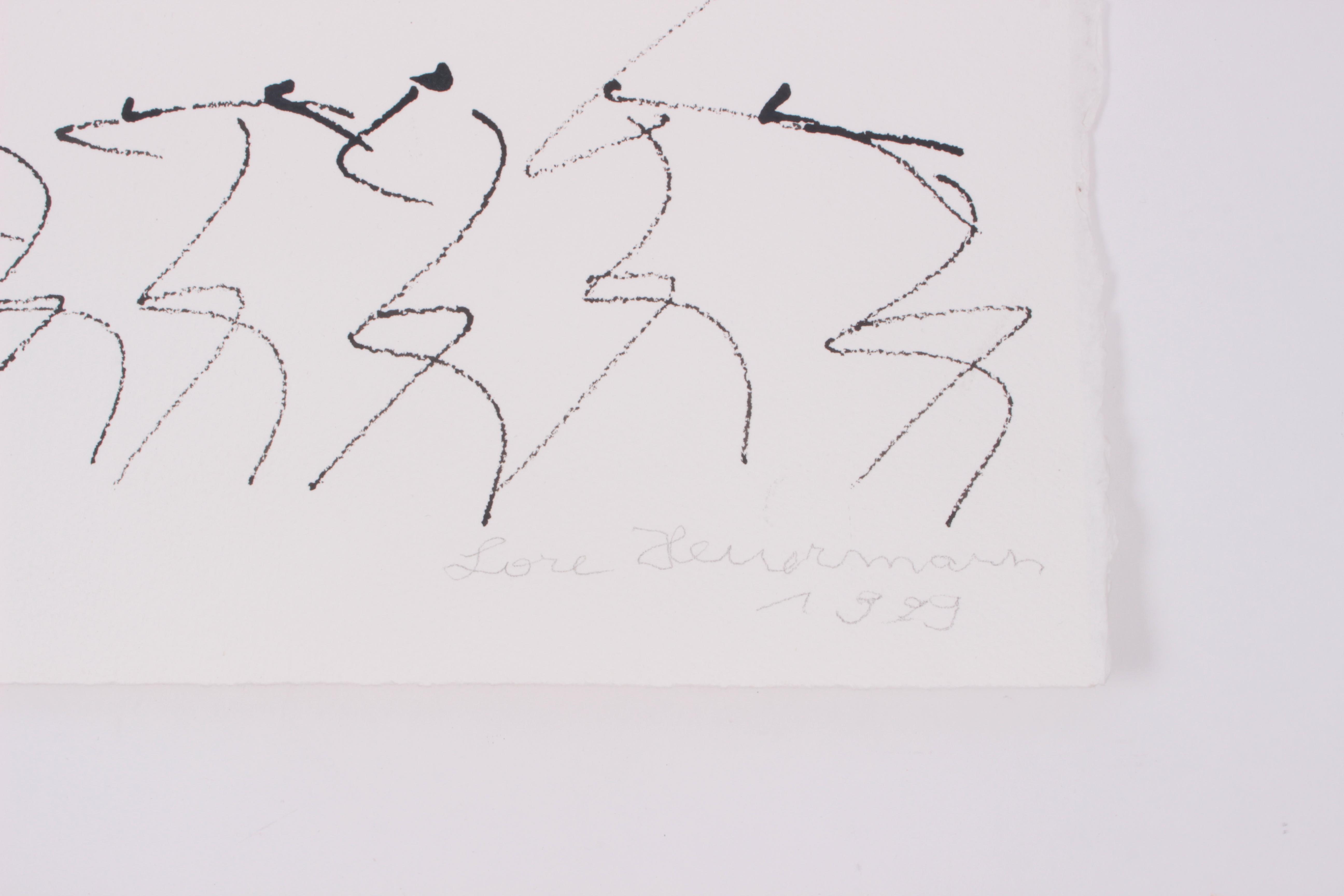 Artwork by Lore Heuermann, Lore Heuermann, Made of pen on paper