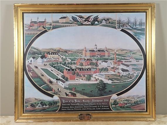 1881 View of The Berks County Print - John Rasmussen