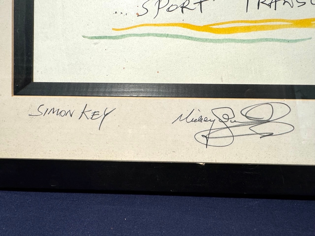 Martin Johnson | Signed Martin Johnson Print + Signed Simon Key Sport ...