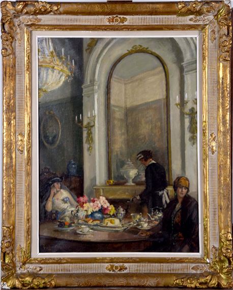 L'heure du thé by Nestor Cambier