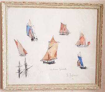 LEZACHMEUR Guy (1920- ) The Old Rigging... - Lot 48 - Euvrard & Fabre - Guy Lezachmeur