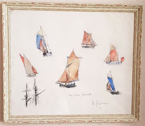 LEZACHMEUR Guy (1920- ) The Old Rigging... - Lot 48 - Euvrard & Fabre by Guy Lezachmeur