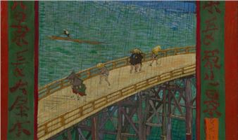 Masterpiece Story: Bridge in the Rain (After Hiroshige) by Vincent van Gogh