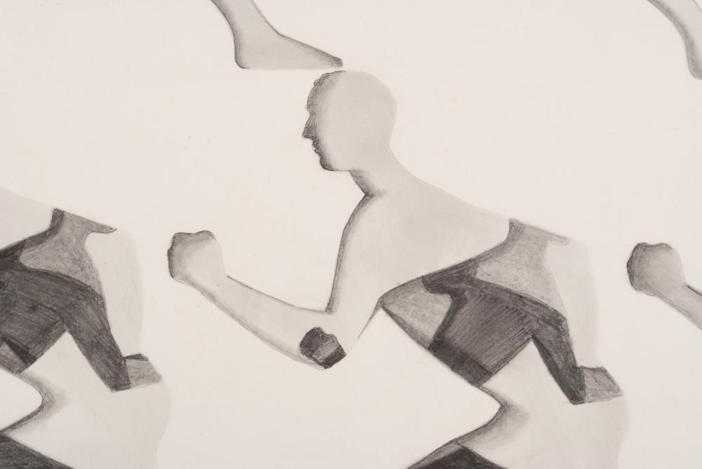 Dhimitri Zonia | Repeating pattern of running men in profile (68 ...